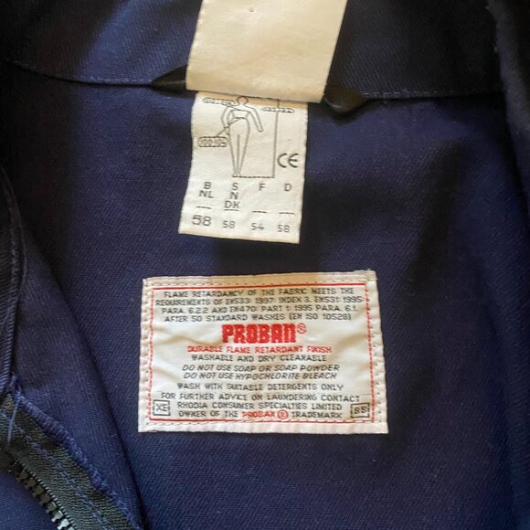 vintage 90s cotton work jacket proban size medium to large - Picture 5 of 11